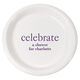 Personalized Big Word Celebrate Plastic Plates Image 2 of 3